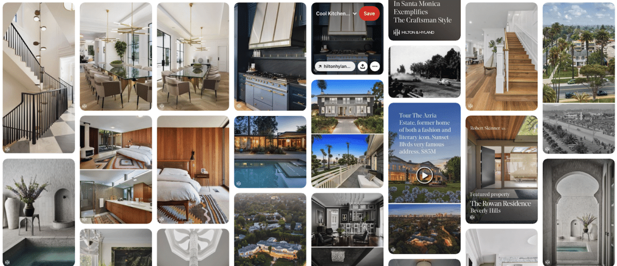 Pinterest profile for Hilton & Hyland